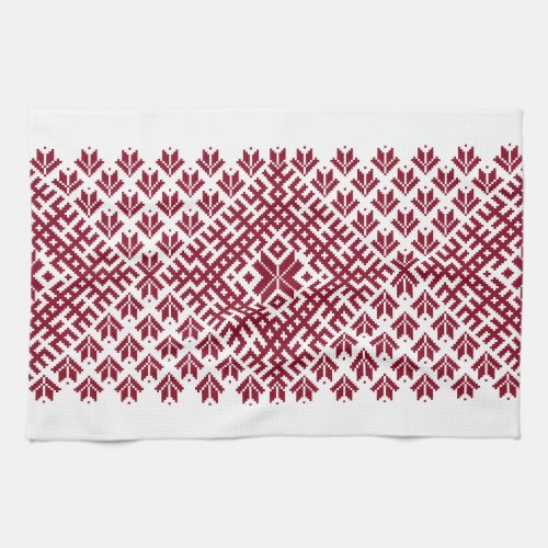 Latvian traditional continuous pattern cloth 