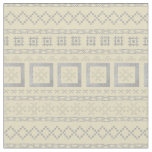 Latvian Traditional Symbols on Mudcloth  Fabric