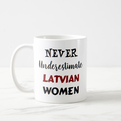 latvian women coffee mug