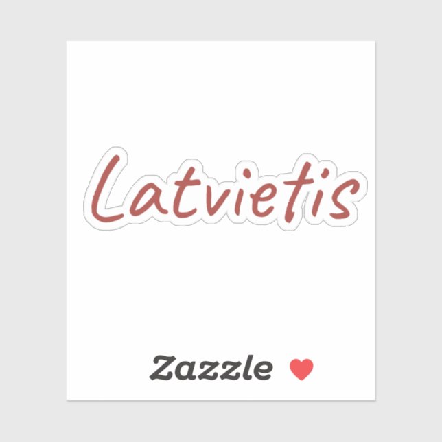Latvietis Sticker (Sheet)
