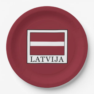 Latvija Paper Plates