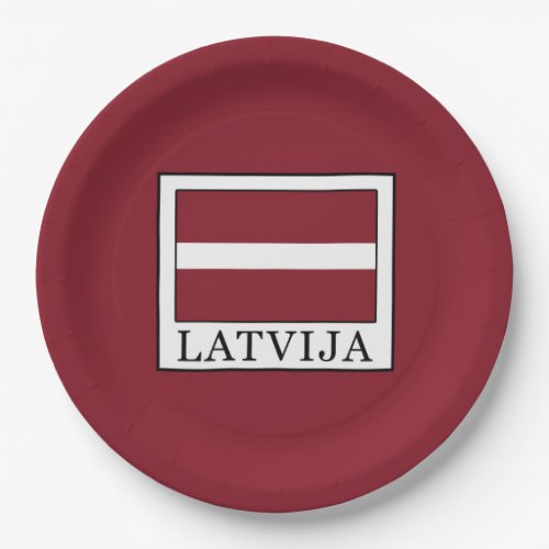 Latvija Paper Plates