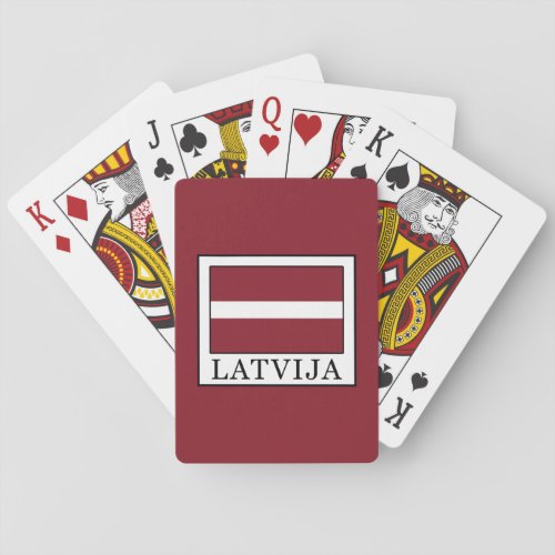 Latvija Poker Cards