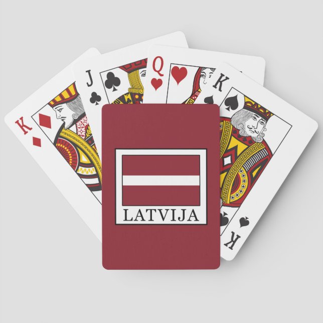 Latvija Poker Cards (Back)