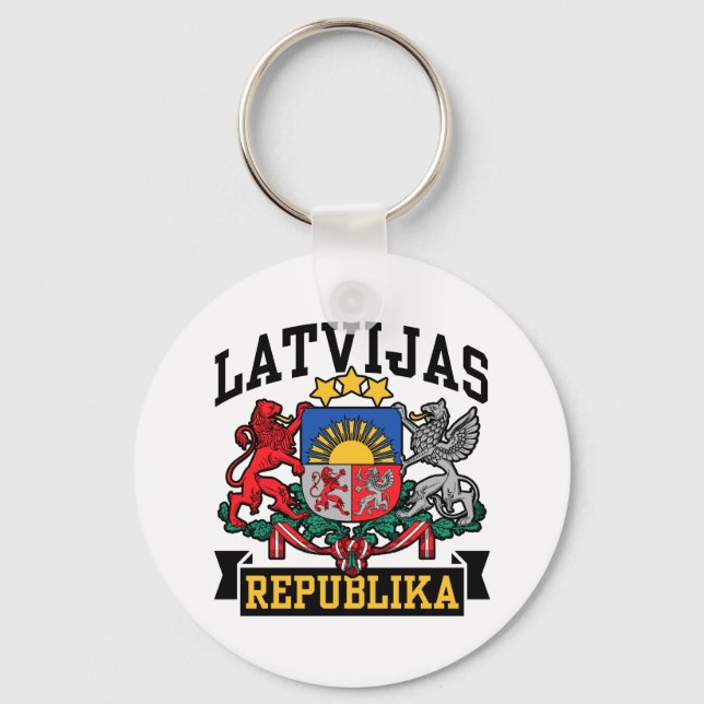 Latvijas Republika Keychain (Front)