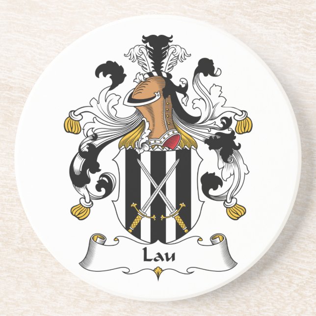 Lau Family Crest Coaster (Front)