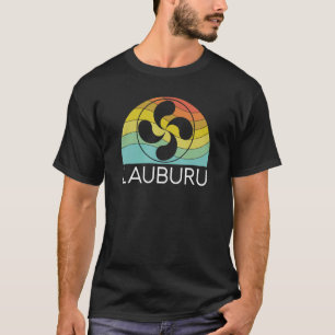 Lauburu Basque Country Cross Ikurrina Euskal Herri T-Shirt