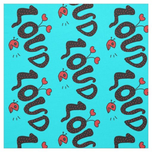 laud cartoon message fabric