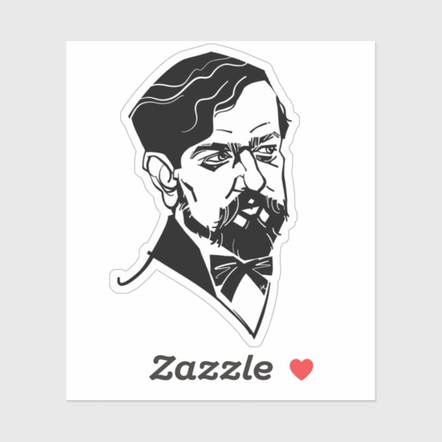 laude Debussy Sticker (Sheet)