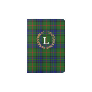Lauder Clan Plaid Monogram Passport Holder