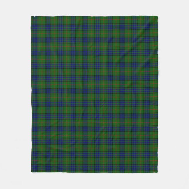 Lauder Clan Tartan Plaid Fleece Blanket (Front)