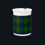 Lauder tartan blue green plaid beverage pitcher<br><div class="desc">Lauder clan tartan blue green plaid</div>
