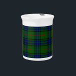 Lauder tartan blue green plaid beverage pitcher<br><div class="desc">Lauder clan tartan blue green plaid</div>