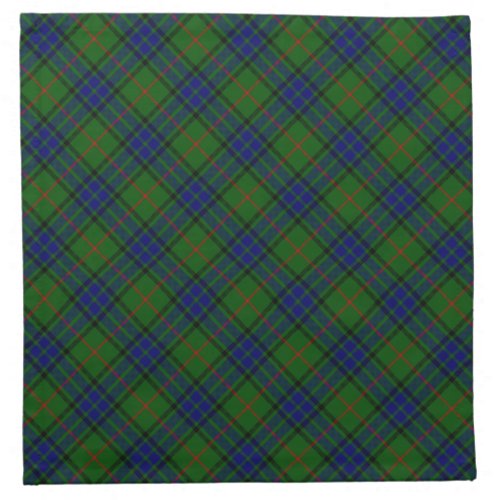 Lauder tartan blue green plaid cloth napkin