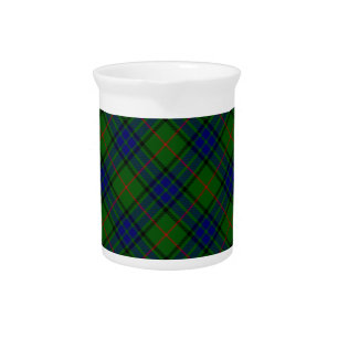 Lauder tartan blue green plaid drink pitcher