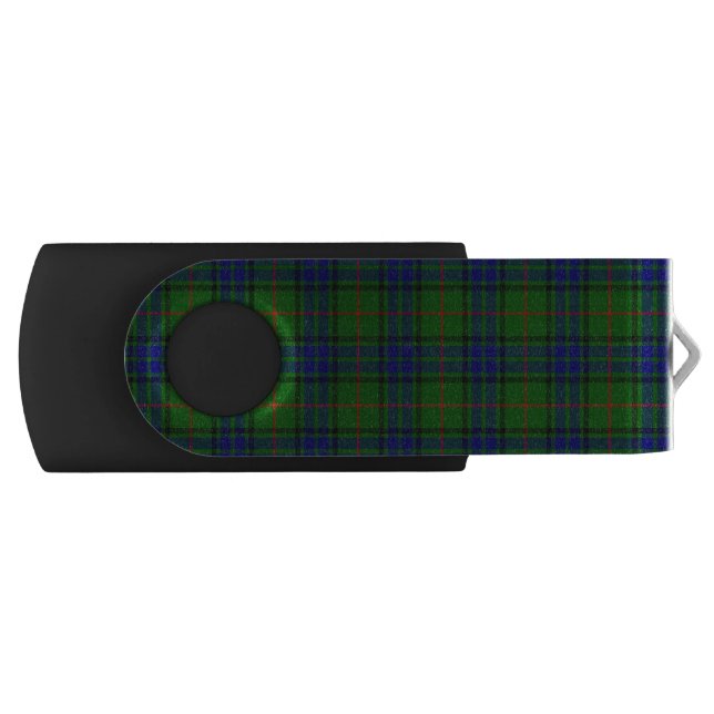 Lauder tartan blue green plaid flash drive (Front)