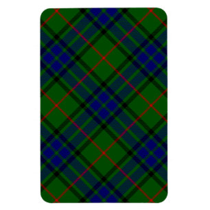 Lauder tartan blue green plaid magnet