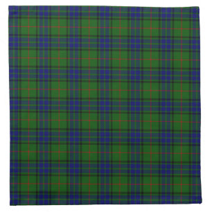 Lauder tartan blue green plaid napkin