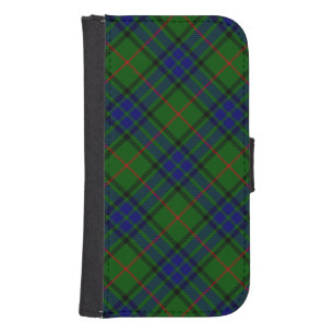Lauder tartan blue green plaid phone wallet