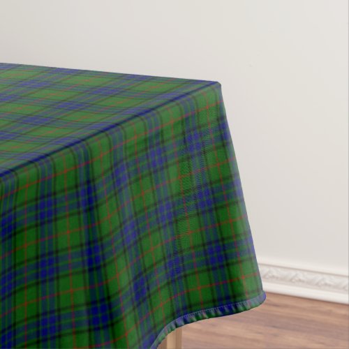 Lauder tartan blue green plaid tablecloth