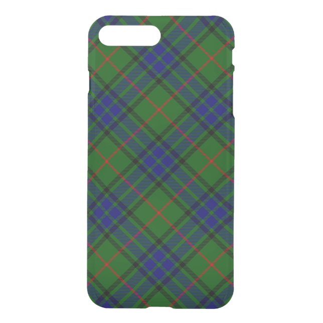 Lauder tartan blue green plaid uncommon iPhone case (Back)