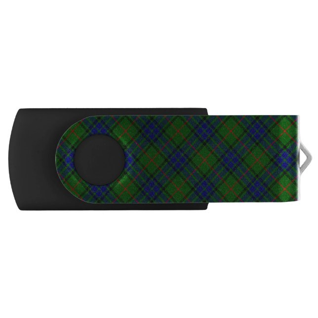 Lauder tartan blue green plaid USB flash drive (Front)