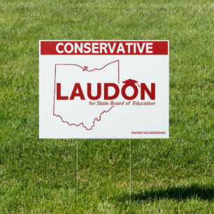 Laudon for Ohio State Board of Education Yard Sign