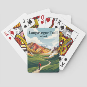 Laugavegur Trail Iceland Poker Cards