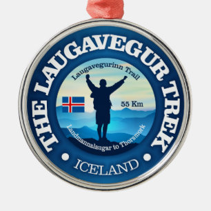 Laugavegur Trek (hiking) Metal Ornament