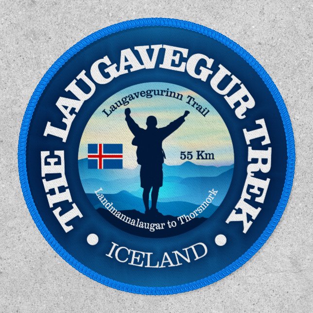 Laugavegur Trek (hiking)  Patch (Front)