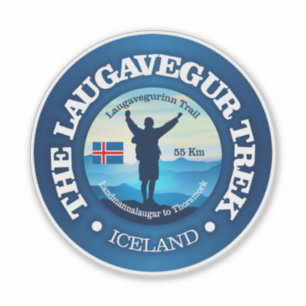 Laugavegur Trek (hiking) Sticker