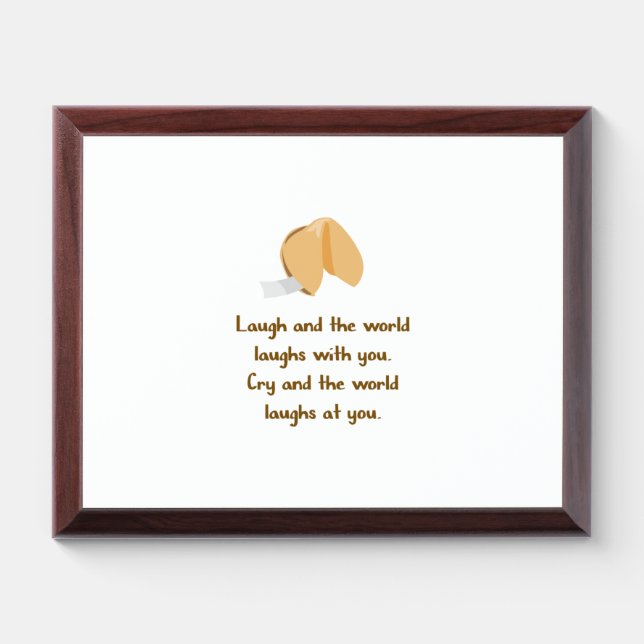 Laugh and Cry Award Plaque (Horizontal)