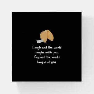 Laugh and Cry Paperweight