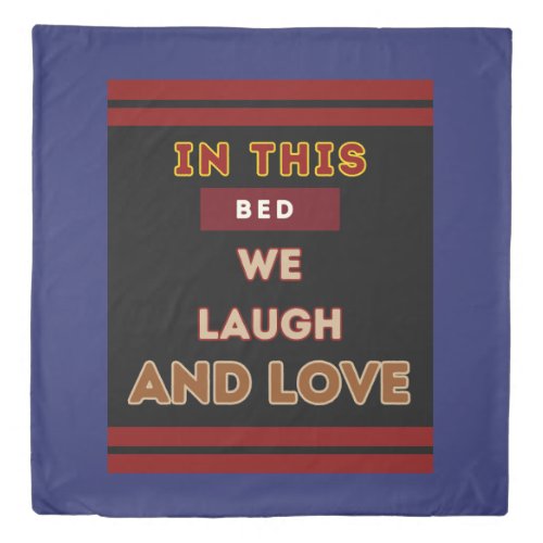 Laugh and Love Bed Blanket 