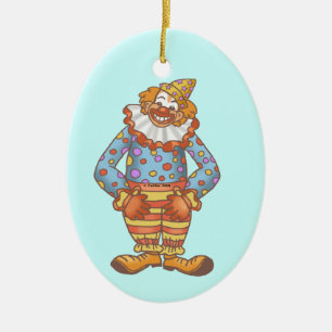 Laugh Clown Ceramic Ornament