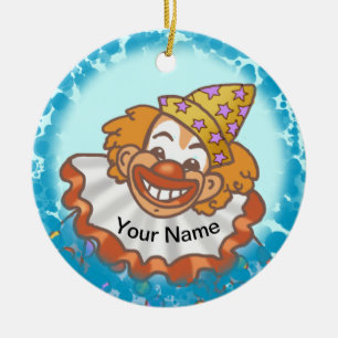 Laugh Clown Face custom ornament 