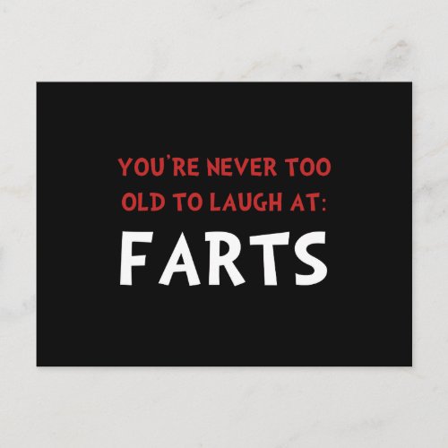 Laugh Farts Postcard