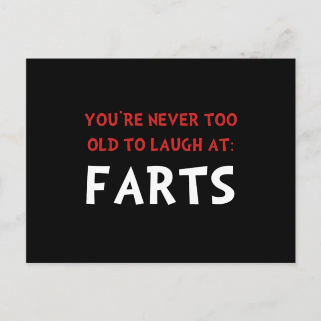 Laugh Farts Postcard | Zazzle