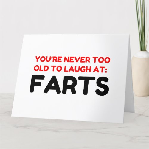 Laugh Farts Thank You Card