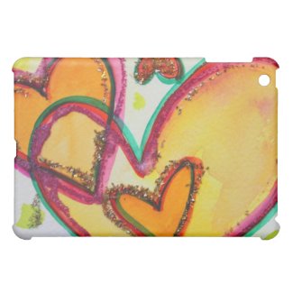 Laugh Hearts Connect Art Painting iPad Hard Case iPad Mini Case