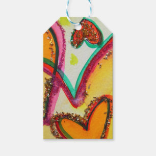 Laugh Hearts Custom Card Gift Tags