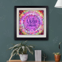 Laugh in the Same Language Purple Inspirational