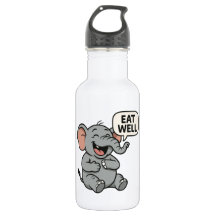 Laugh It Off! Funny Laughing Elephant Water Bottle