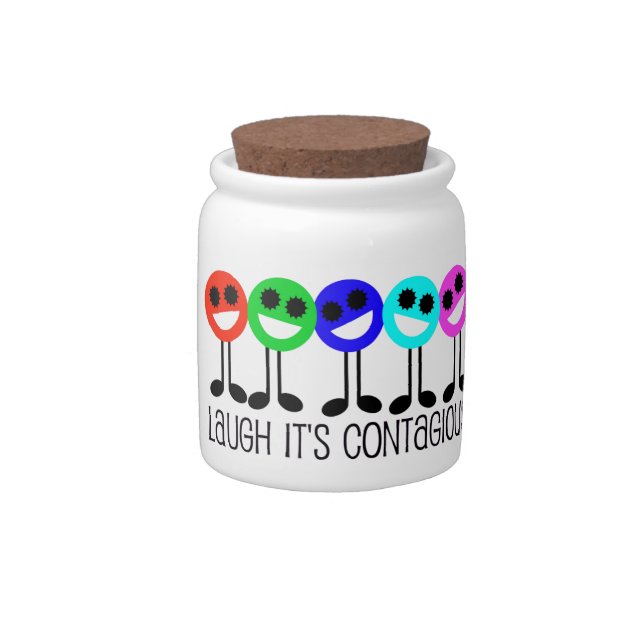 Laugh it's Contagious Candy Jar (Right)