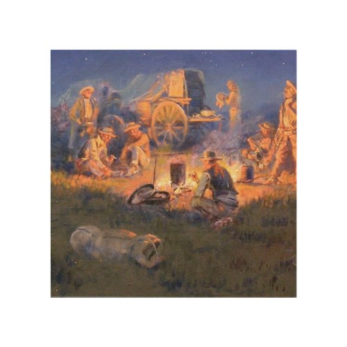 Laugh Kills Lonesome By Charles Marion Russell Wood Wall Art