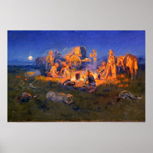 Laugh Kills Lonesome Cowboys C M  Russell 1925  Poster