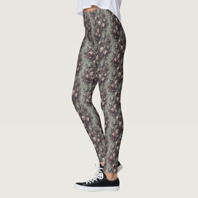 Laugh Lines – Gothic Victorian in Delirium Leggings (Left)