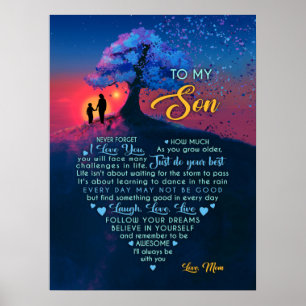 LAUGH, LOVE, LIVE - TO MY SON - MOM POSTER
