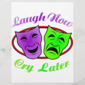 Laugh Now Cry Later Masks (Front)