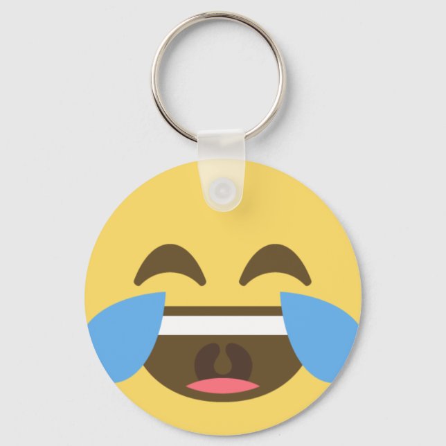 Laugh Out Emoji Keychain (Front)